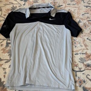 Nike Two-Tone Black and Gray Polo